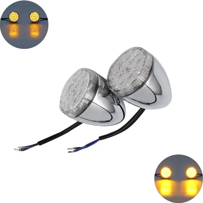 Buy LED Bullet Front Turn Indicator Lights Set For