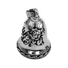 Rose Lady Rider Biker Bell Pendant Stainless Steel Fashion Live To Ride Eagle Christmas Gift For Women 514B (Has steel ball) 3