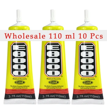 

Wholesaler 10 Pcs 110ml E8000 Glue Adhesive Sealant For Diy Diamond Clothes Shoes Paste Jewelry Craft Phone Border