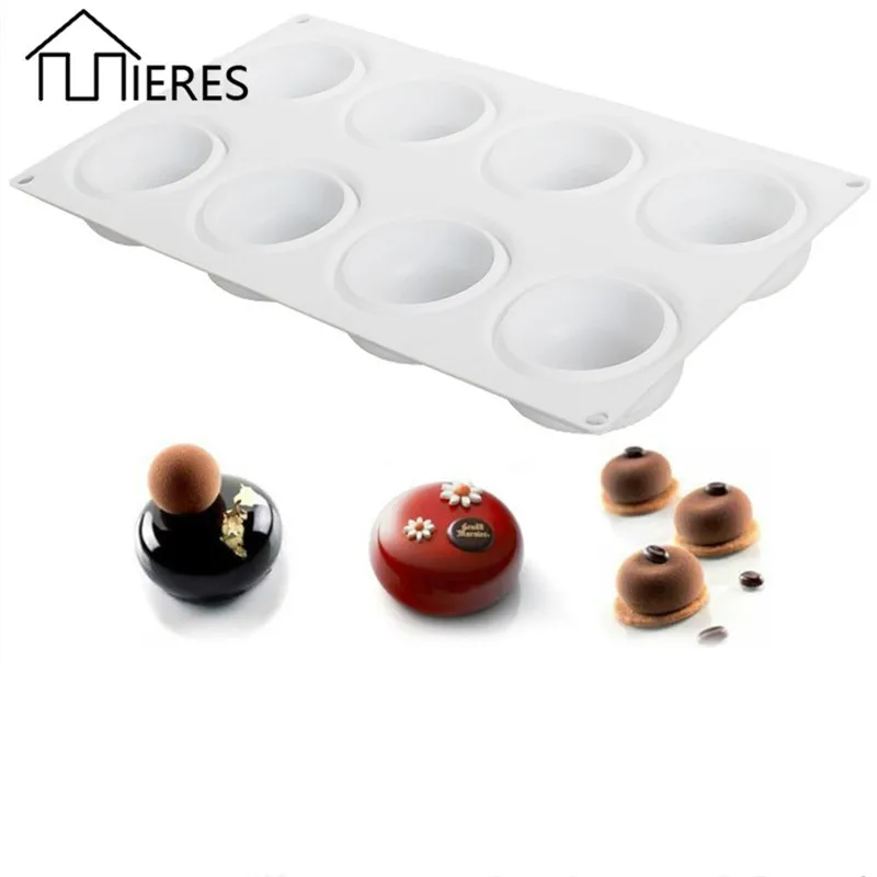 

Mieres Baking Mould Cake Mold Baking Utensils Oblate White Kitchen Supplies Homemade Cake Tools Candle Molds