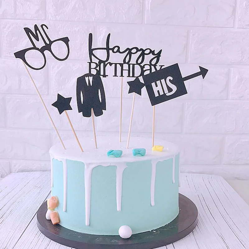 6 шт. Happy Father's Day торт Топпер Mr папа пирожное для дня рождения Топпер для отца день рождения украшения для торта для вечеринки