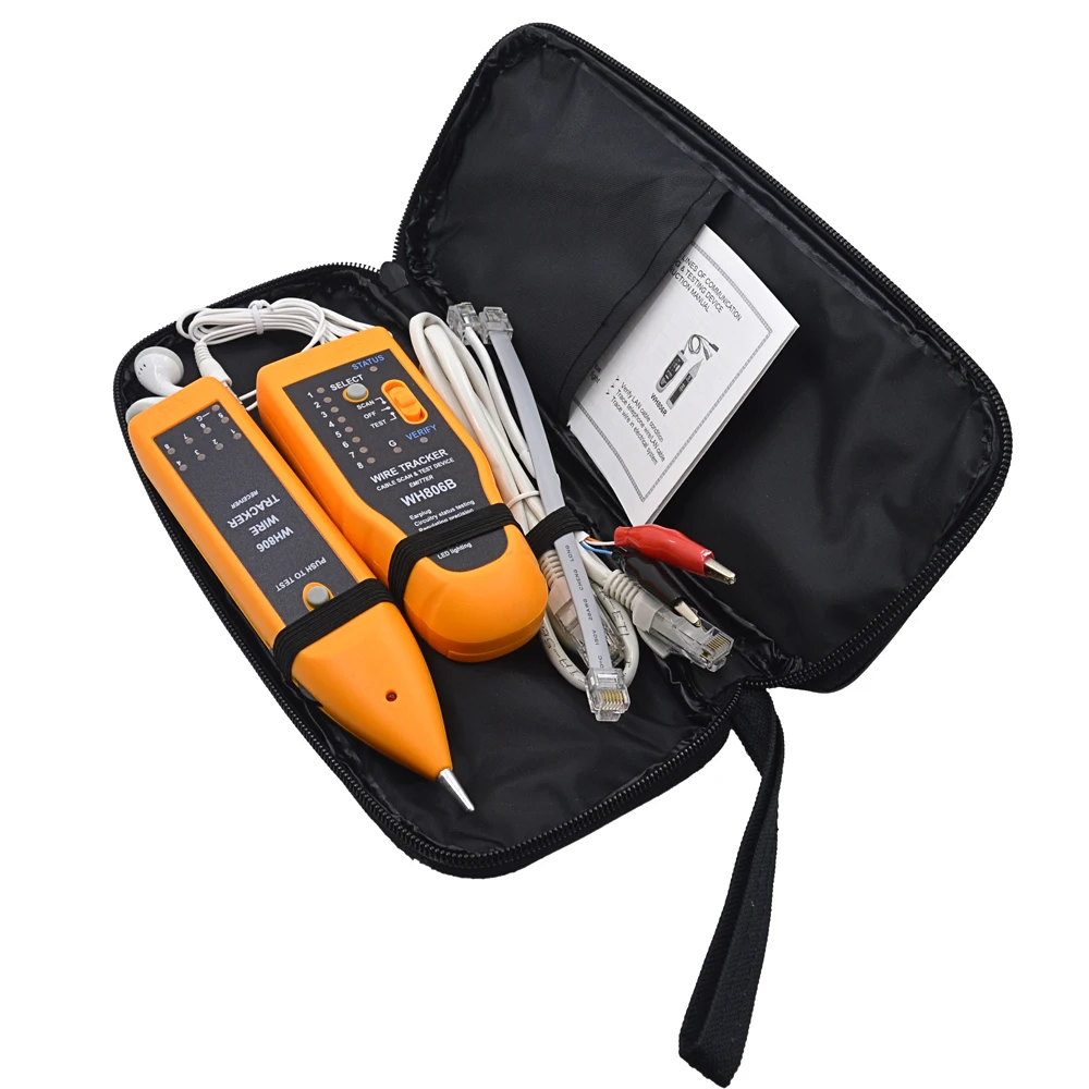 10PCS WH806B Original packaging Telephone Wire Tracker Network Cable Tester for Cat5E Cat6 RJ45