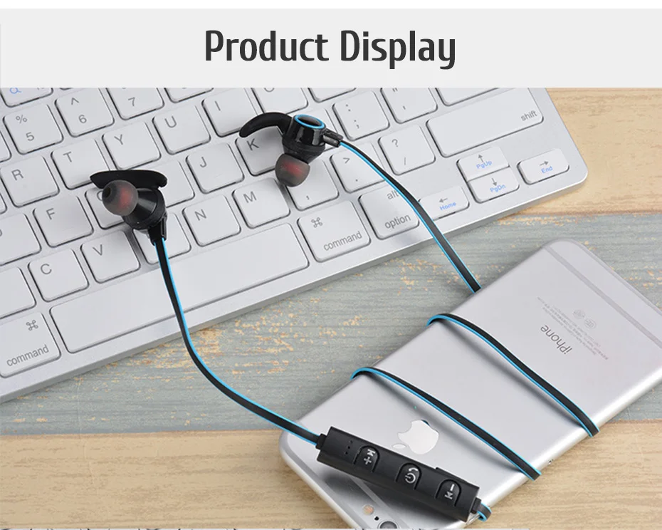 Sports Bluetooth Headset Wireless In-ear Earbud Headphone With Built-in Microphone SweatProof Earphone for IPhone Xiaomi AMW-810 (10)