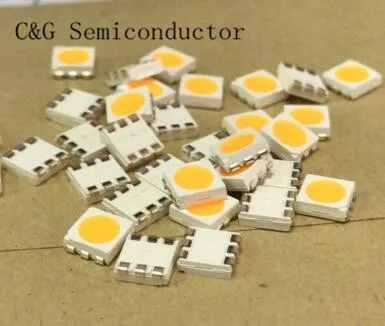 100 шт. SMD PLCC-6 5050 Led, ультра яркий белый светодиод