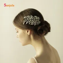 Повязка на голову Блеск бисера с расческой свадебные аксессуары для волос Для женщин формальный повод Красота украшение для волос H56