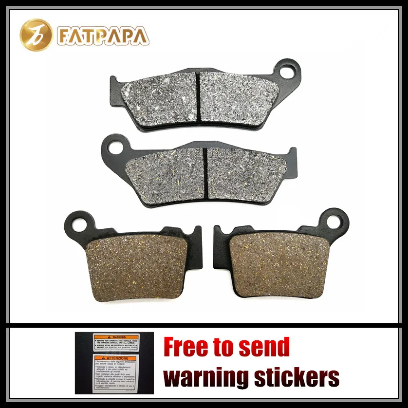 

Motorcycle Accessories F + R Brake Pads Set Fit For KTM 250/400/450/525 EXC Racing EXC450 2005 2006 2007 2008 2009 2004-2010