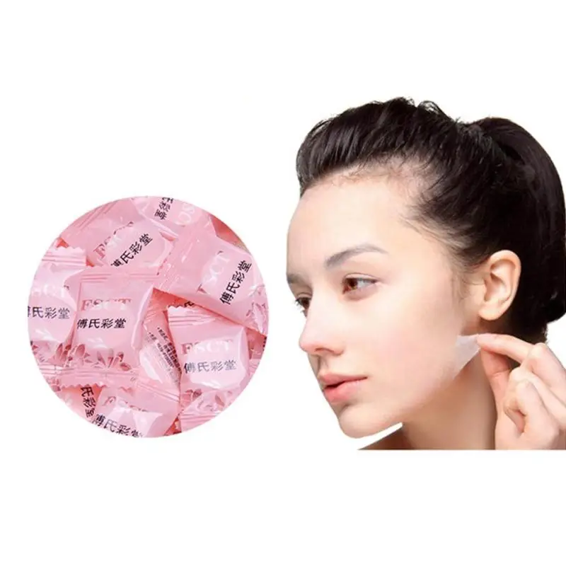 100pcs DIY Women Natural Face Mask Compress Masque Moisturizing Compressed Facial Masks Cotton Skin Care Beauty Facial Care