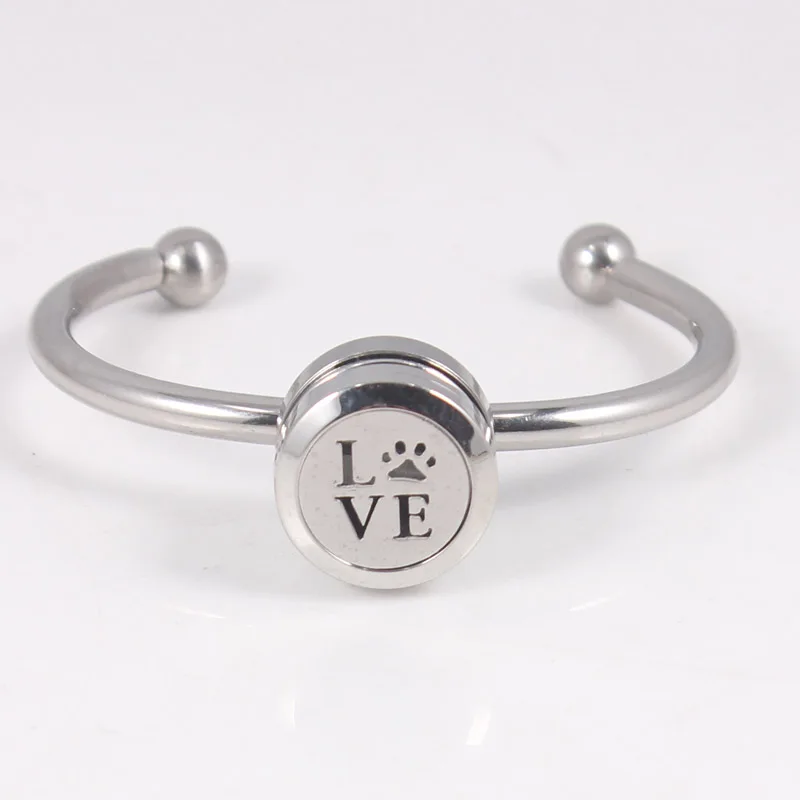 Диффузорный медальон с маслами из нержавеющей стали 20 мм|bangle bracelet|tree of life banglestainless