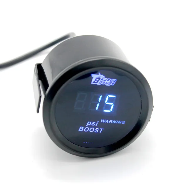 Buy 1 pcs 12V 52mm Refit a car Boost meter blue and