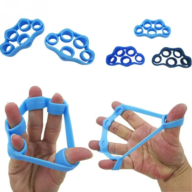 

3 Parts / Lot Finger Trainer Finger Grasping Exerciser and Resistance Bands Strengths Muscles Exerciser Handgrip Training Device