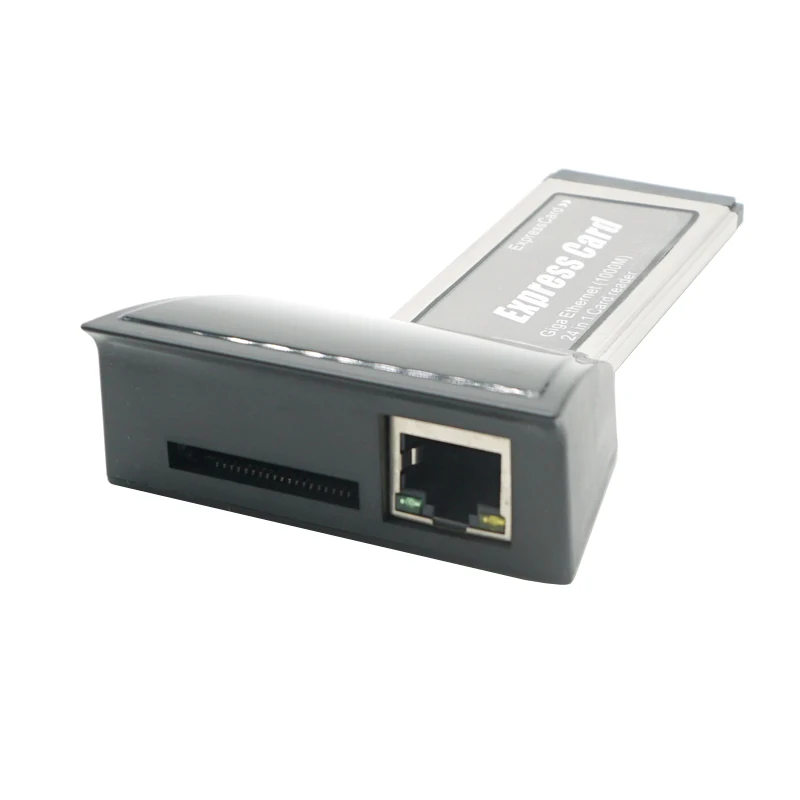 Высокоскоростной ноутбук Expresscard к gibabit lan card express Ethernet Сетевая карта 34 мм 1000 м 24 в 1 кардридер