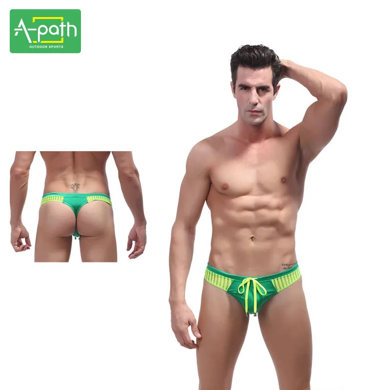 

Water Sports Summer Men Swimwear Mens Triangle Shorts Swim Wear Close-fitting Beach Fitness Swimming Trunks Boythor Customize