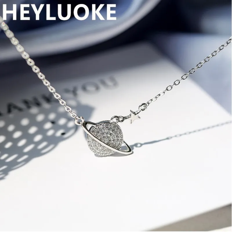 Модная бижутерия HEYLUOKE космическая искусственная цепь кубический цирконий