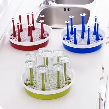 

Plastic Dish Bottle Drying Rack Stand Utensils Drainer Cup Dryer Tray Holder
