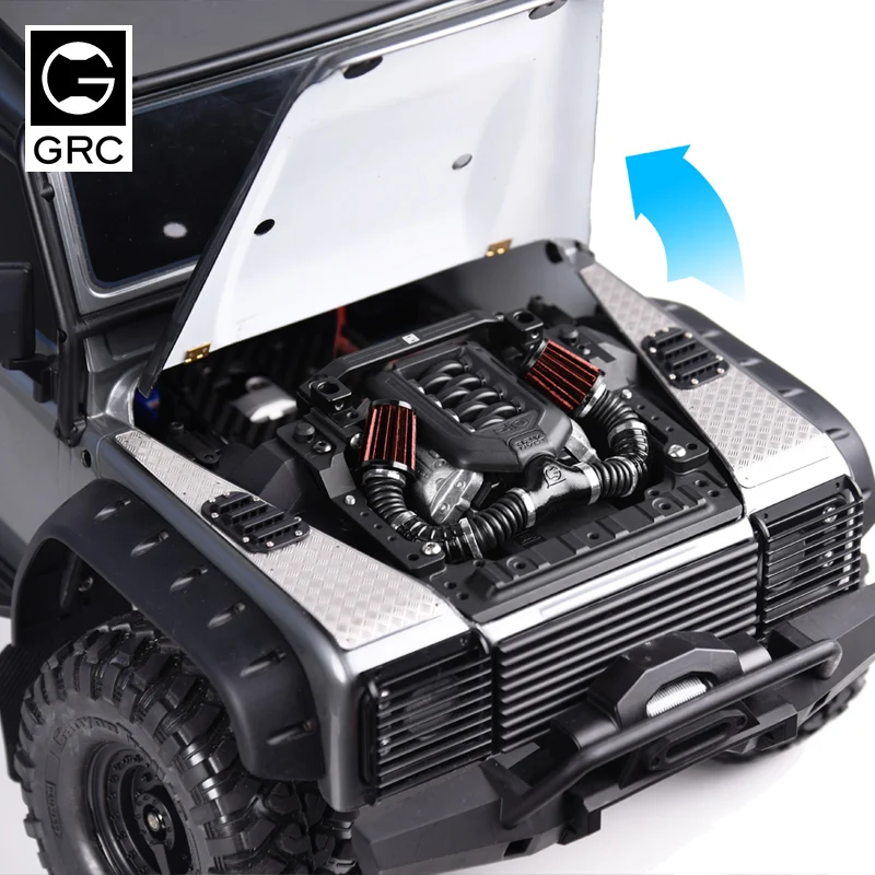 

TRX4 bootable cover kit engine compartment bracket machine cover hinge magnet car shell column for 1/10 Traxxas TRX-4