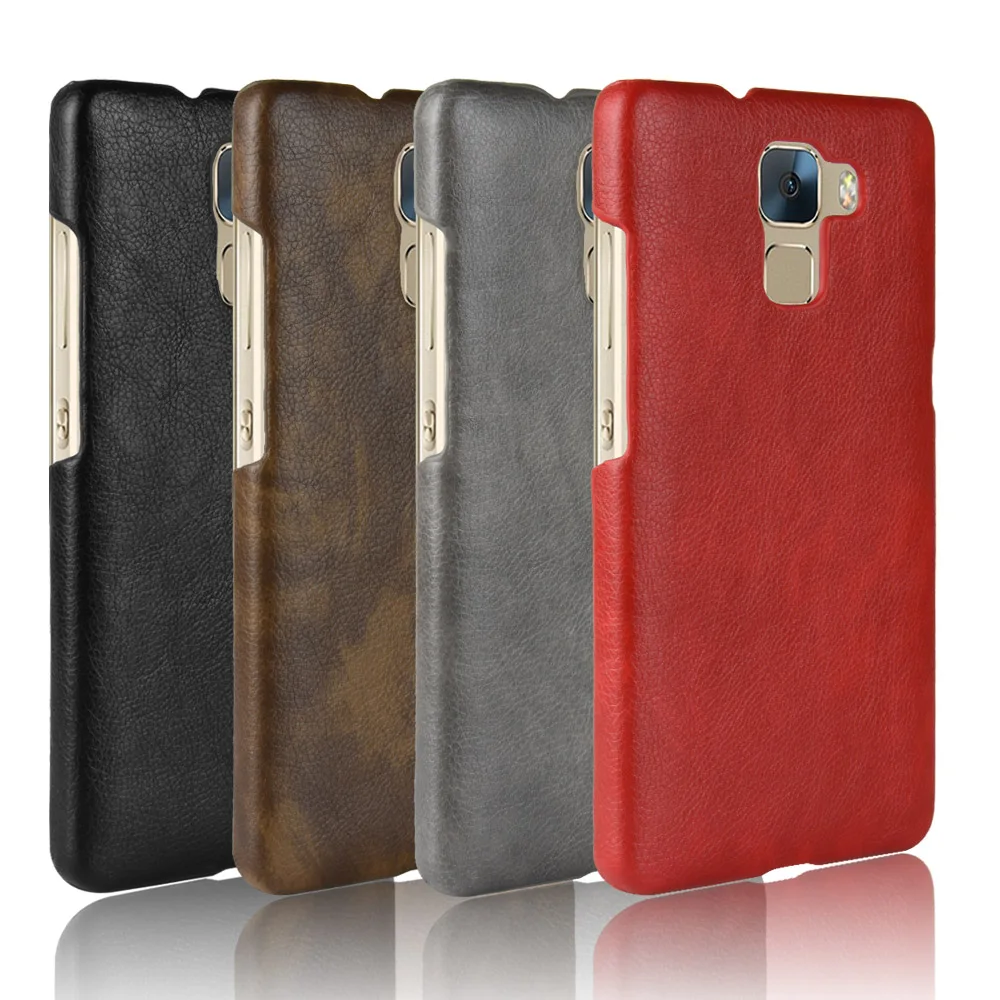 

For Huawei Honor 7 Case Litchi Skin Pattern PU Leather and PC Book Cover For Huawei Honor 7 PLK-L01 PLK-AL10 Phone Case