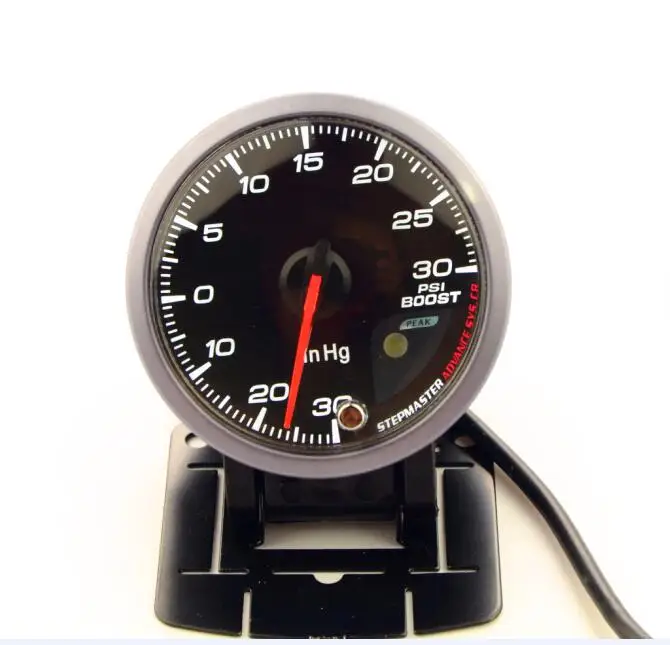 DRAGON GAUGE 60MM Boost Turbo Gauge 30 30 PSI Black Color With Sensor Dual Led Color