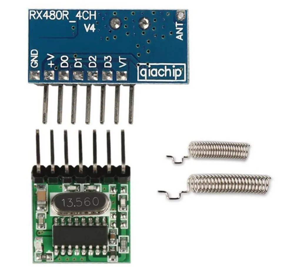 433 МГц Супергетеродинный радиочастотный беспроводной передатчик и модуль приемника с антенной пульт дистанционного управления для Arduino uno комплекты Z25