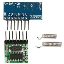 433 МГц Супергетеродинный радиочастотный беспроводной передатчик и модуль приемника с антенной пульт дистанционного управления для Arduino uno комплекты Z25