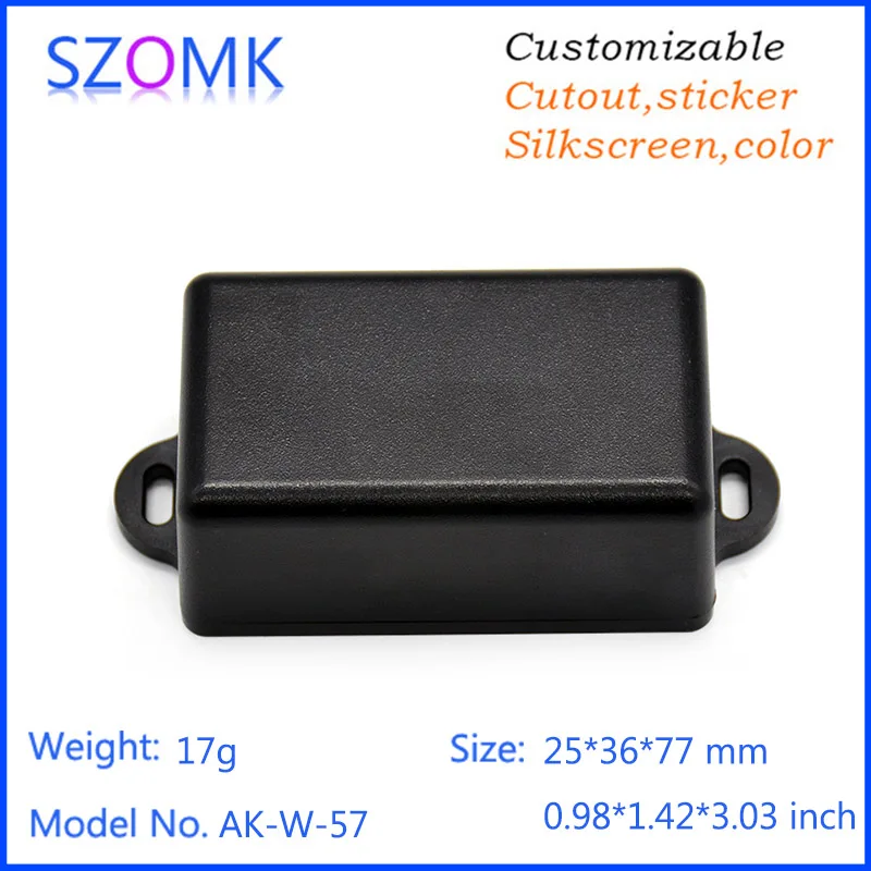 

1 piece, 25*36*77mm new design szomk plastic shell enclosure for pcb control box diy small plastic equipment enclosure casing