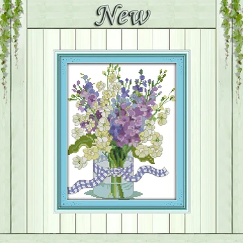 

Orchid beautiful flowers diy painting counted print on canvas DMC 11CT 14CT Chinese Cross Stitch kits embroidery needlework Sets