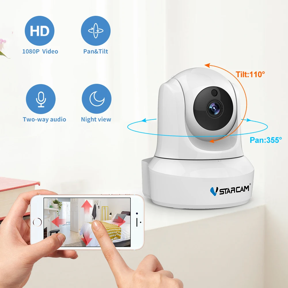  Vstarcam IP Della Macchina Fotografica 1080P Wifi Della Macchina Fotografica Video di Sorveglianza 