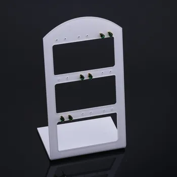 

2018 New Wholesale 6pcs white Acrylic Earring Display Stand Holder,Fashion Jewelry Display jewelry organizer