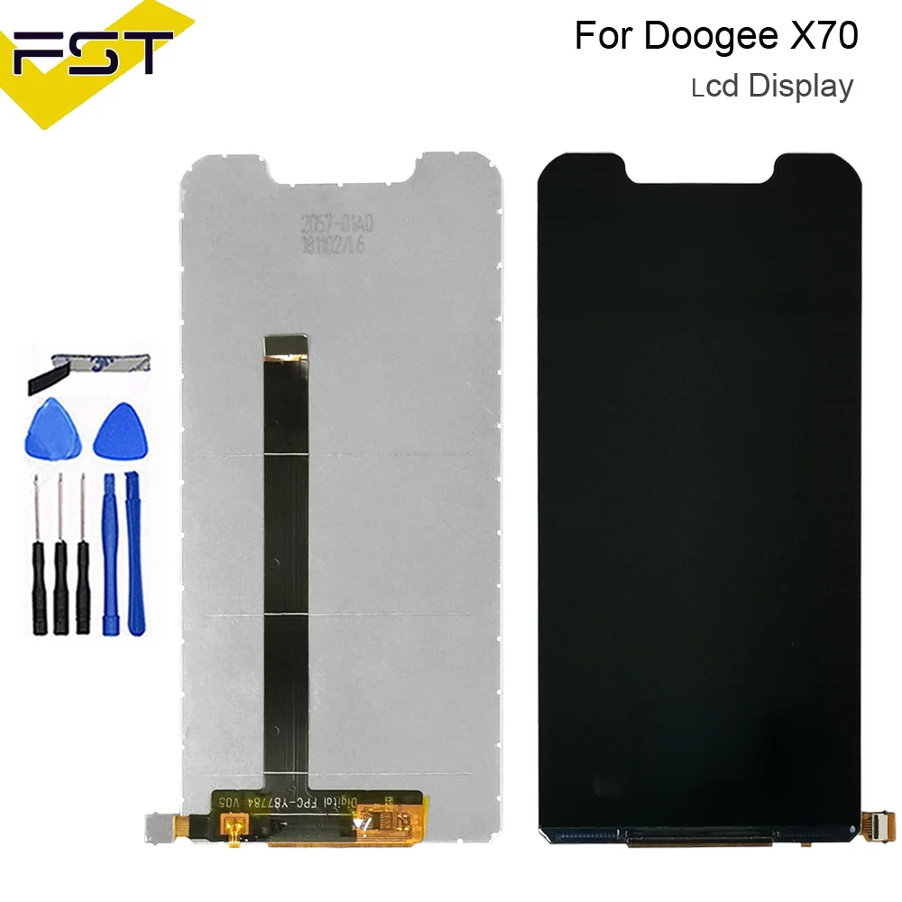 5," Черный Для Doogee X70 ЖК-дисплей+ сенсорный экран дигитайзер Ремонт Запасные части для X70 телефон аксессуар+ Инструменты+ клей