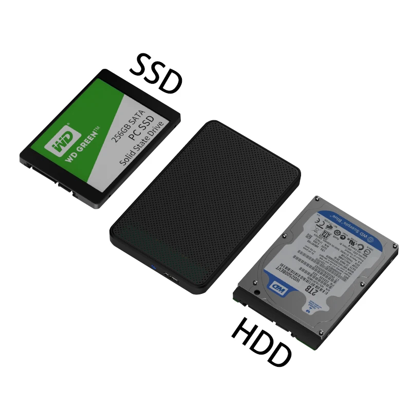 2 5 ''корпус жесткого диска чехол Micro B к USB 3 0 дюймов SSD/HDD Поддержка Max 6 ТБ SATA HDD