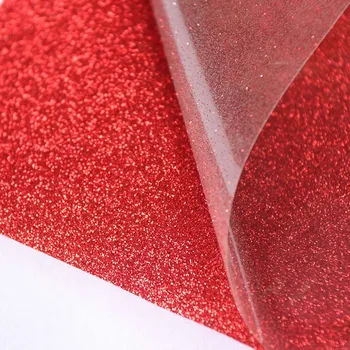 

0.5x25m/Roll Red Glitter Heat Transfer Vinyl Heat-Press-Machine Tshirt Iron HTV Vinyl Garment Film Cricut Silhouette