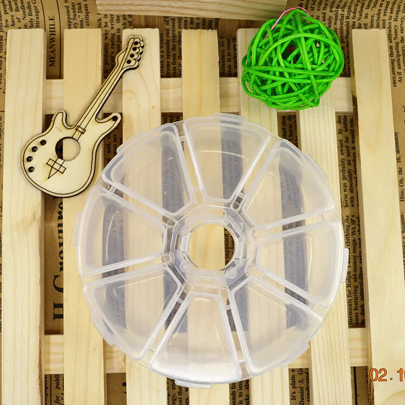

2018 Promotion New Sale Box 8 Grid Picks Diamond Painting Cross Stitch Tool PP Clear Plastic Storage Keep Mosaic Accessories