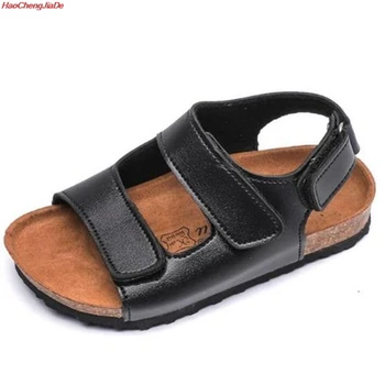 

HaoChengJiaDe Children's Boy Hook and Loop Beach Sandals Kid Walking Running Shoes EUR 24-34 Boys Summer Open Toe Sports Sandals