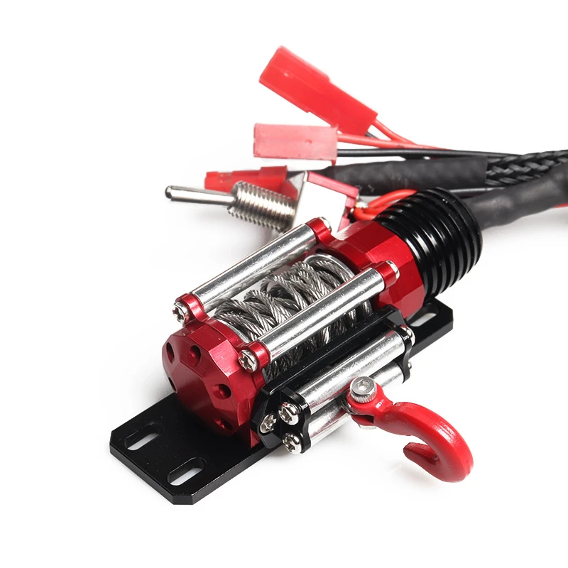 

RC Metal Steel Wire Automatic Simulated Winch For 1/10 RC Crawler Car Axial SCX10 TRAXXAS TRX4 RC4WD D90 D110 TF2 Tamiya CC01