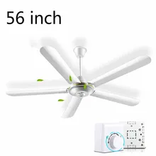 220 В 90 Вт 56 дюймов 5 передач Электрический Вентилятор Mute энергосбережения чистой меди двигателя оцинкованной стали 290pm