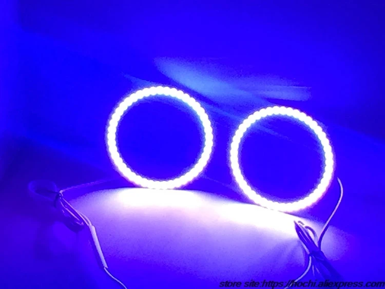 Для Ford Edge 2011 2012 RGB светодиодный фары кольца halo ангел демон глаза с пультом дистанционного управления