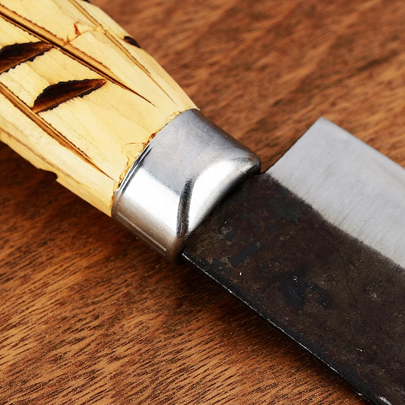 MISGA Free Shipping Kitchen Carbon Steel Kitchen Forged Boning Knife Spilt Meat and Bone Knife Butcher Slaughter Knife Cleaver