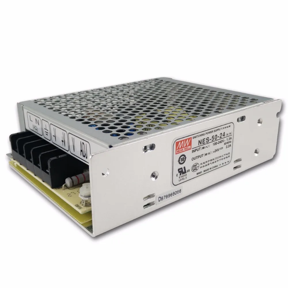Meanwell NES-50-24 AC в DC один выход 52 Вт 24 В 2.2A Mean well блок питания NES-50