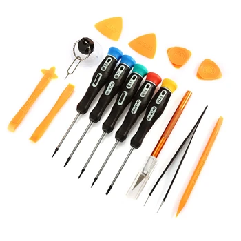 

15 in 1 Mobile Phone Repair Tools Kit Spudger Pry Opening Tool Screwdriver Set for iPhone iPad Samsung Cell Phone Hand Tools Set