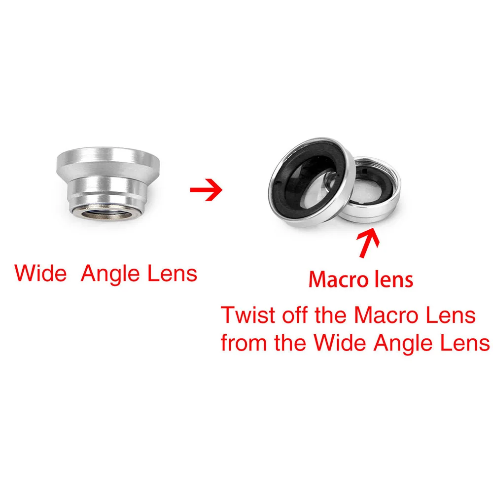 3 In 1 Fish Eye Wide Angle Macro phone lens 4