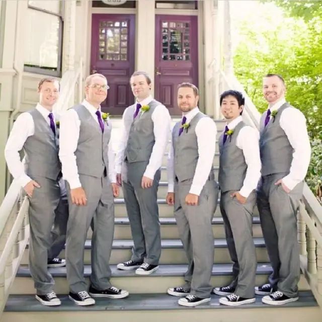 2018 Summer Style Grey Silver Groom Mens Suits High Quality The Best 2018 Summer Style Grey Silver Groom Mens Suits High Quality The Best Man Wedding Tuxedos For