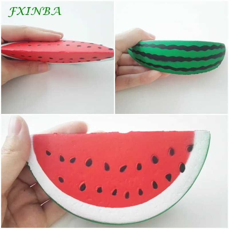 

FXINBA 14Cm Cute Watermelon Squishy Jumbo Slow Rising Toys Antistress Smooshy Mushy Decor Food Squishies Fruit Squeeze Scented