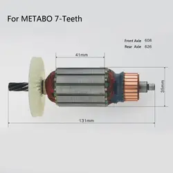 Бесплатная доставка! Бутик переменного тока 220 В приводной вал электрический молоток ротор якоря для Metabo 7-зубы, высокого качества