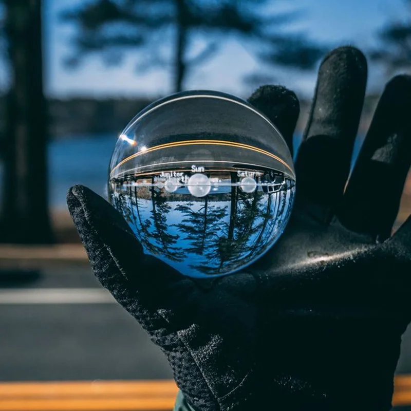 

Nordic Quartz Ball Glass Ball Laser Engraved 3D 6CM Solar System Ball Miniature Home Decor for Astrophile Planets Model Craft