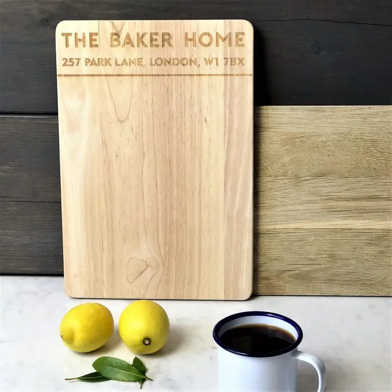 

Personalized Gift Natural Bamboo Cutting Board Custom Logo Engraved Restaurant Bakery Board Cooking Mat Chopping Board