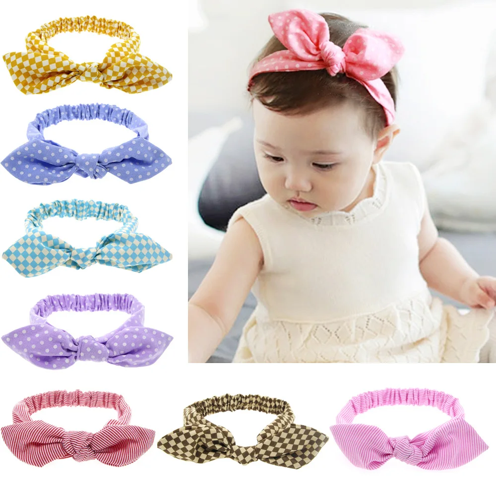 Girl Lattic Hairpin Rabbit Ears Bow knot Butterfly Dot Kid Hair Clip Accessories