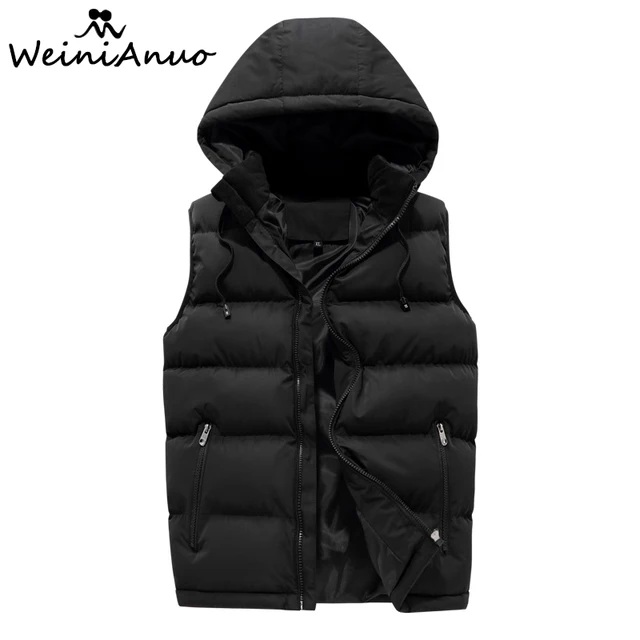Buy WEINIANUO 2018 Vest Coat Men Casual Hooded