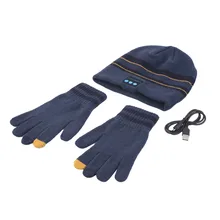 HWSports running Winter Bluetooth Stereo Headphone Music Warm Beanie Hat With Gloves
