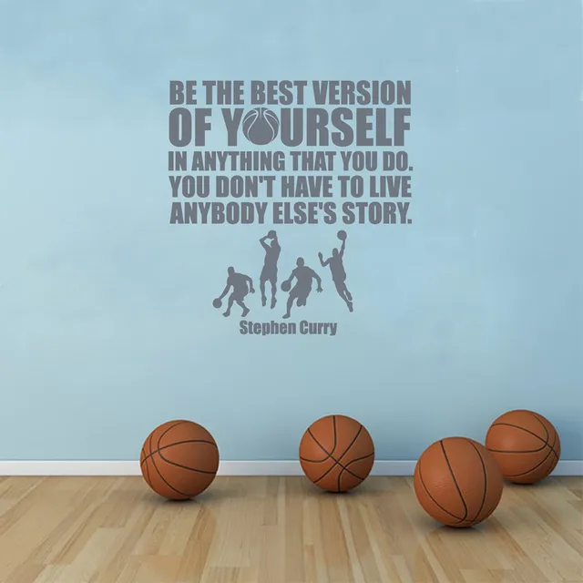 Quotes Vinyl Wall Sticker Decals Sports Basketball Players
