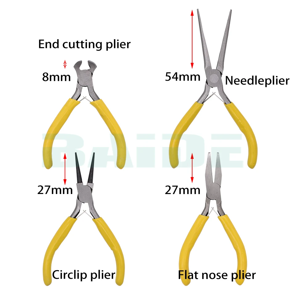 5 & quot Длинногубцы/Бокорезы/кусачки/плоский нос/угол челюсти щипцы/ конец резки/Клещи/Needleplier 100 шт./лот