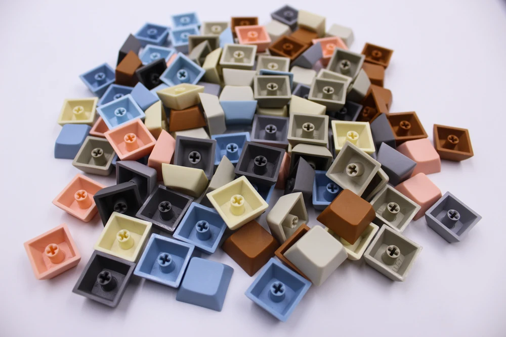Пустая клавиатура MP 1U XDAS keys PBT смешанные цвета переключатели Cherry MX колпачки для